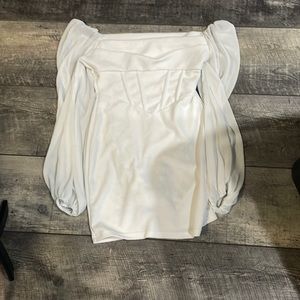 White dress in size M for women from SHEIN.